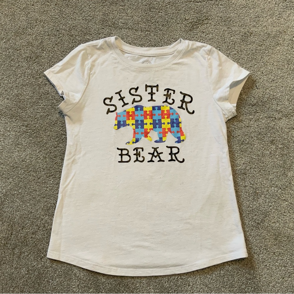 Sister Bear Autism Sibling T-shirt